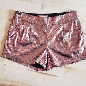 Bronze Sequins Shorts